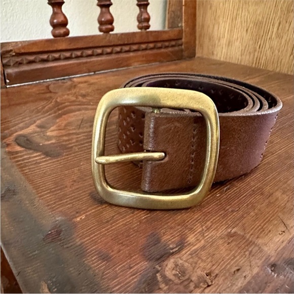 J.Crew Brown Leather Belt - Picture 7 of 7